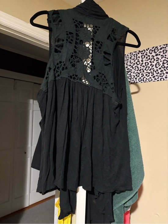Jackets & Blazers - Black back lace cardigan